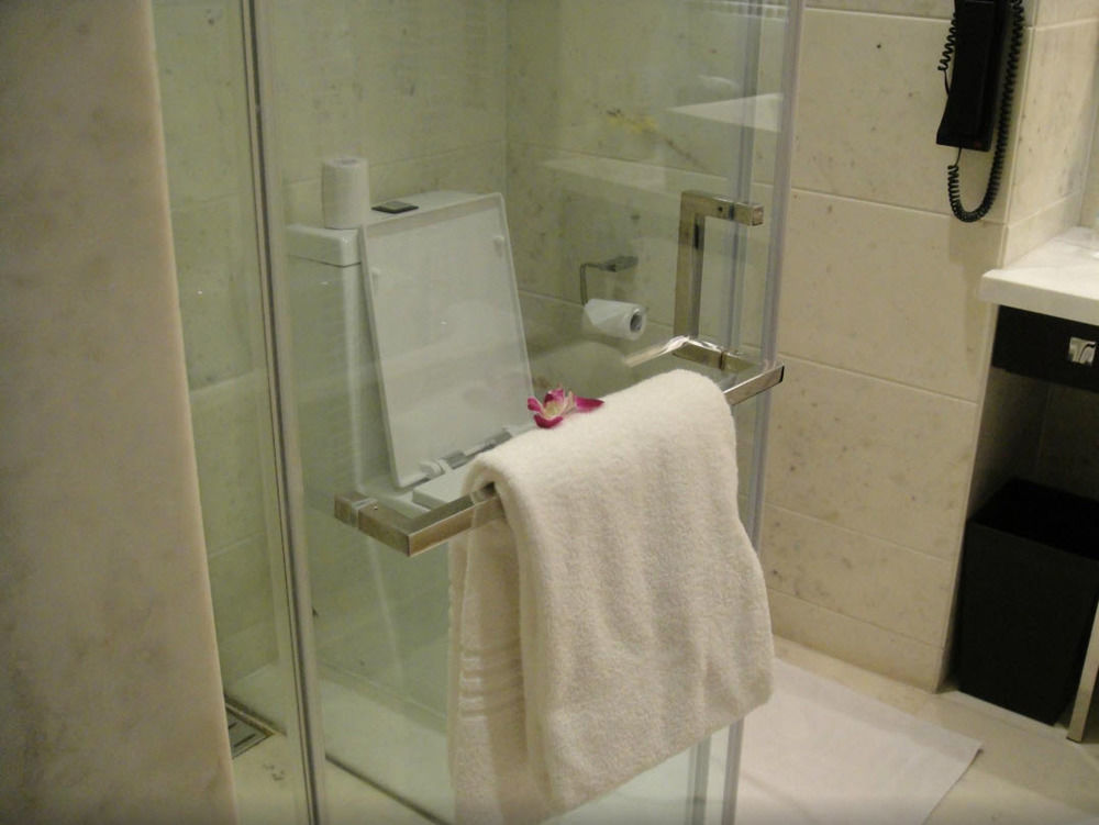 Jaipur Marriott Hotel Eksteriør billede A shower door